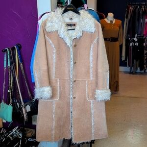 Vintage Y2k Steve Madden Suede Leather Penny Lane Coat